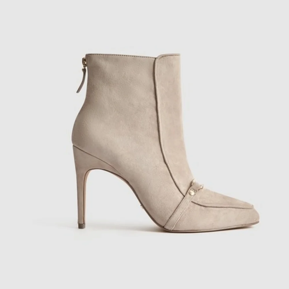 NWT REISS | Jett Suede Ankle Booties - Picture 6 of 6
